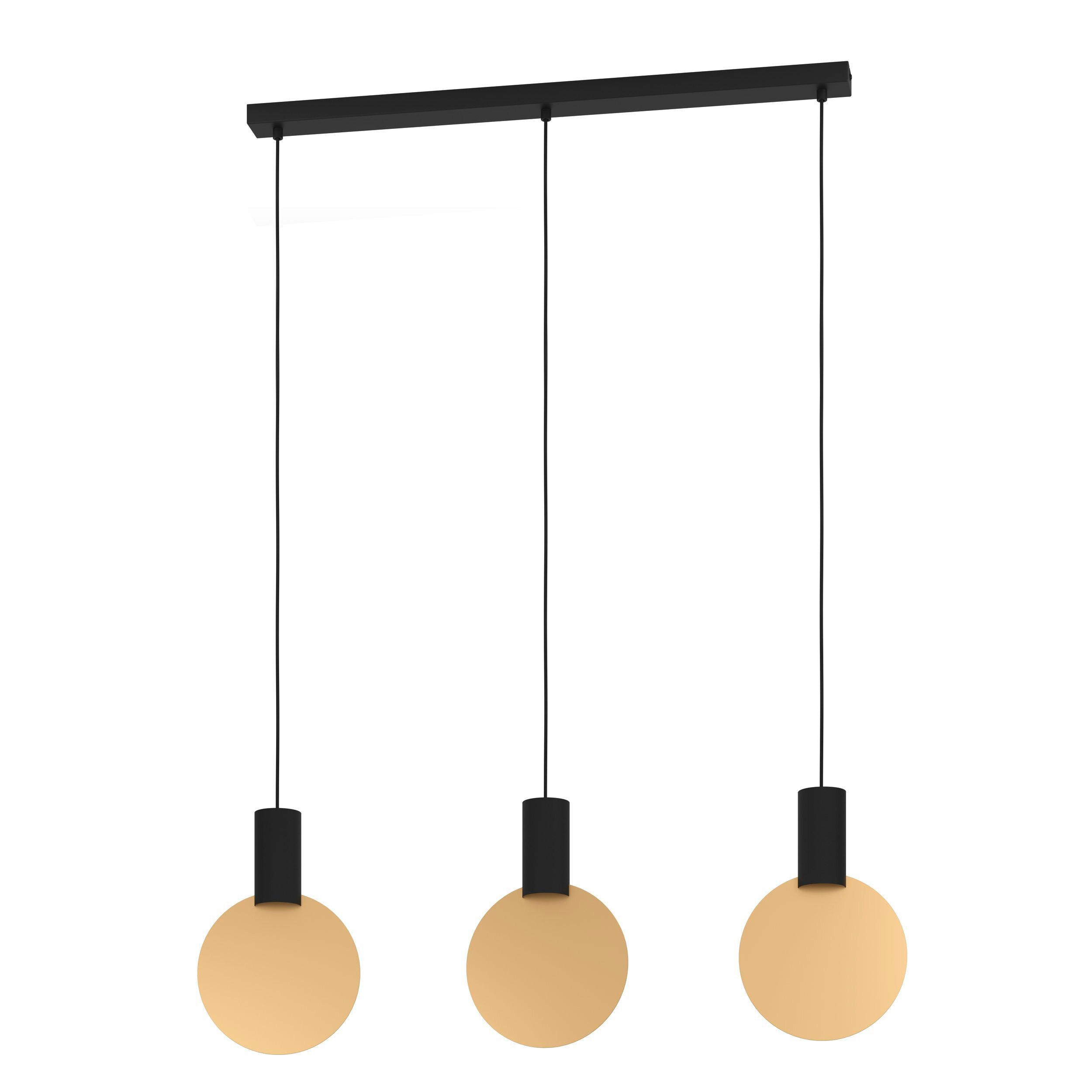 LUSTRĂ 91/5/110 cm  - auriu/negru, Basics, metal (91/5/110cm)
