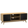 LOWBOARD Cassie  in 140/53/39 cm  - Eichefarben/Schwarz, Design, Holz/Holzwerkstoff (140/53/39cm) - MID.YOU