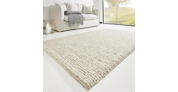 HANDWEBTEPPICH 130/200 cm Centa Dallas  - Creme, KONVENTIONELL, Textil (130/200cm) - Linea Natura