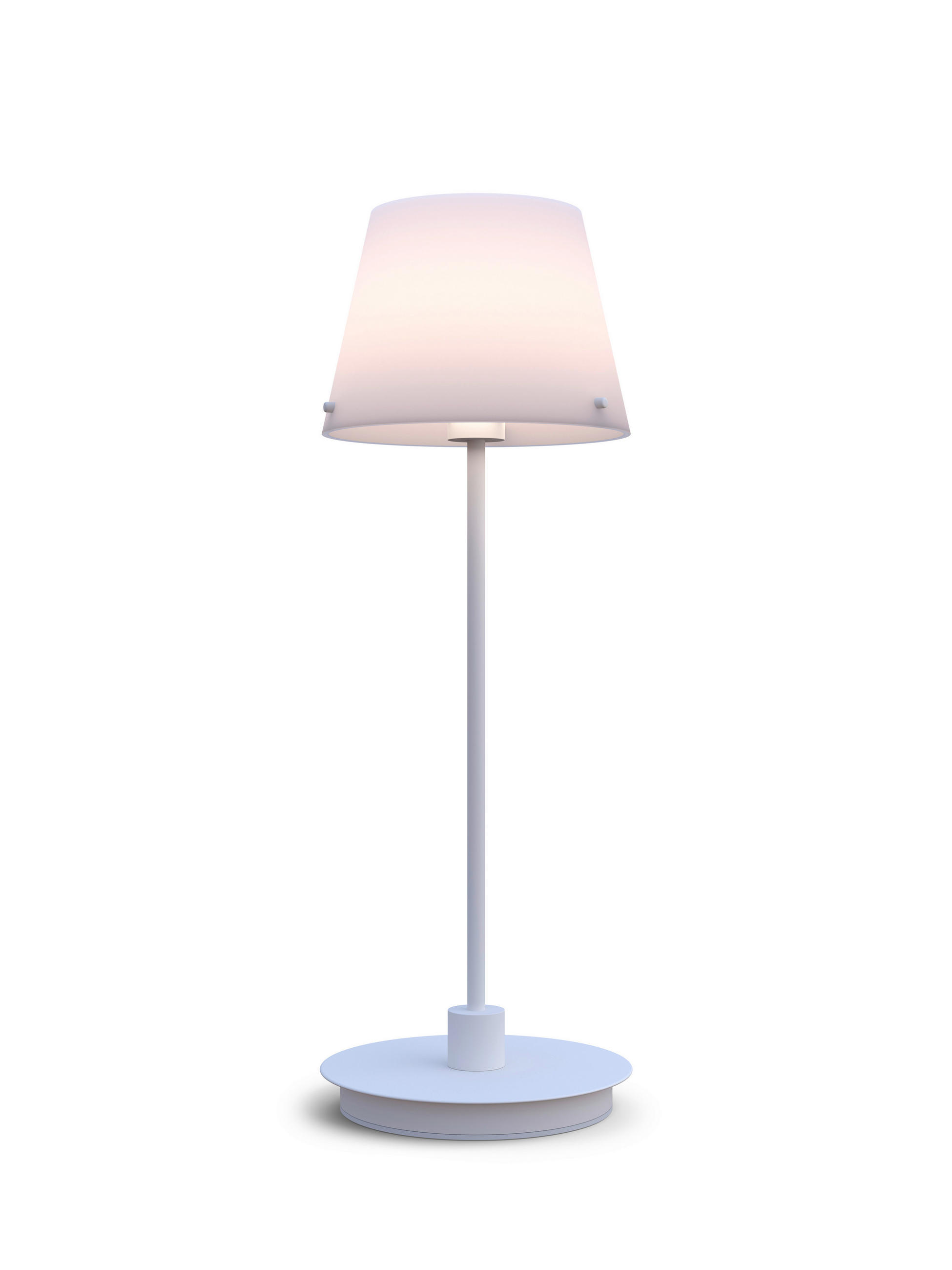 TISCHLEUCHTE Gil il Grande 14/14/37 cm   - Opal/Weiß, Design, Glas/Metall (14/14/37cm) - Belid