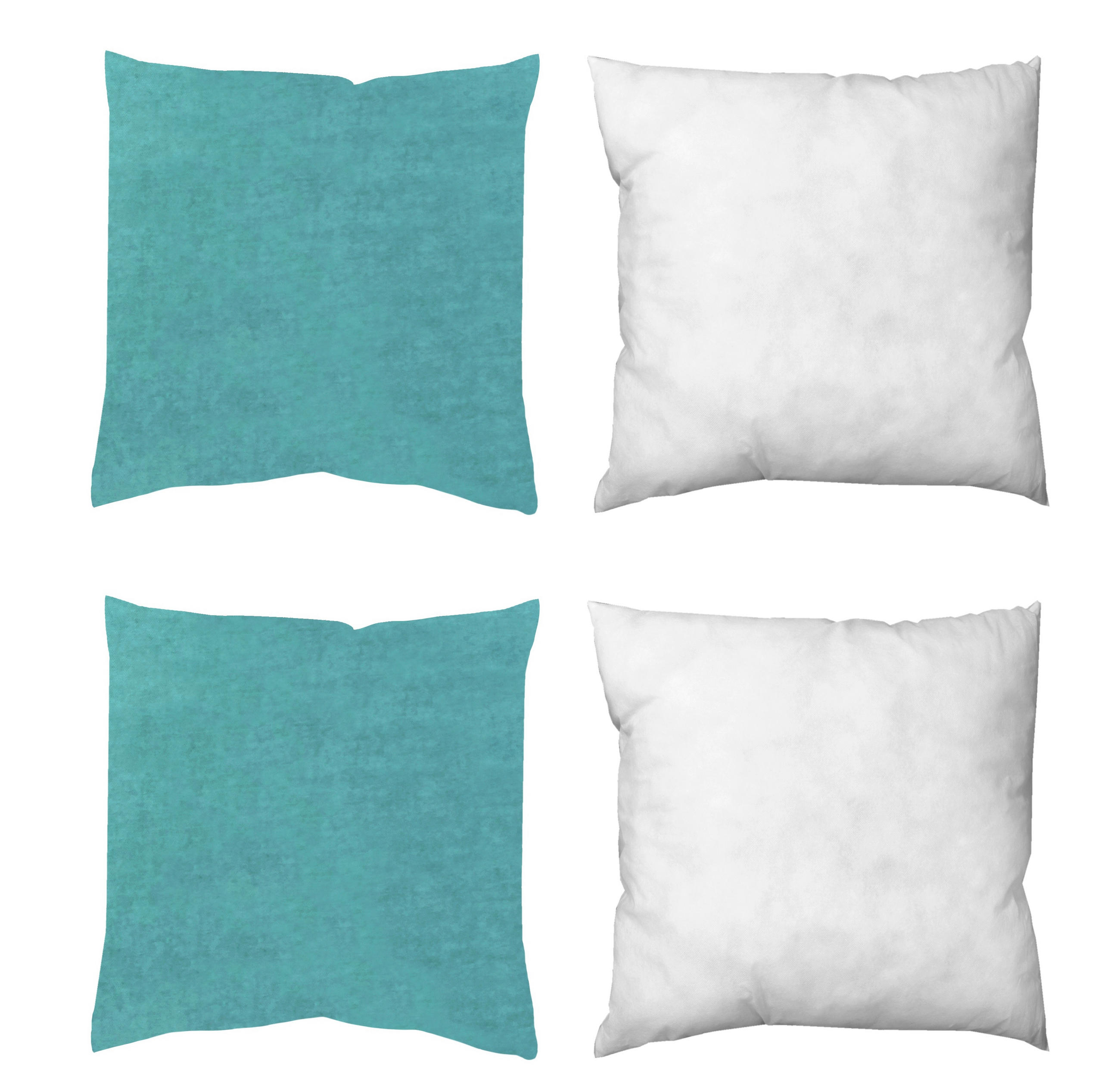 ZIERKISSEN  50/50 cm   - Petrol, Basics, Textil (50/50cm)