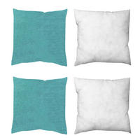 ZIERKISSEN  40/40 cm   - Petrol, Basics, Textil (40/40cm)