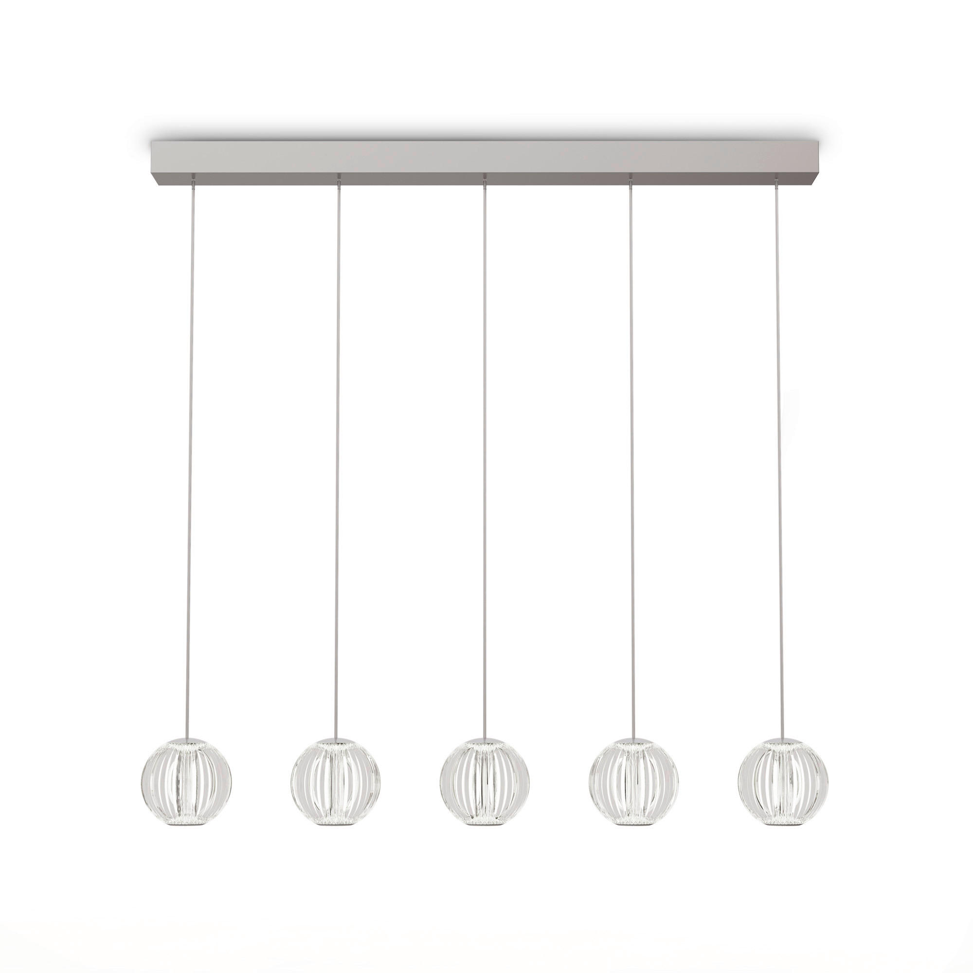 LED-HÄNGELEUCHTE 84/11/230 cm  - Klar, Design, Kunststoff/Metall (84/11/230cm) - Ideal Lux
