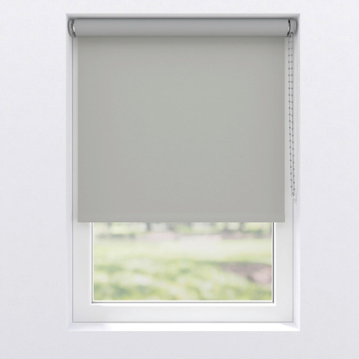 VERDUNKELUNGSROLLO  - Grau, Basics, Textil (220/190cm)