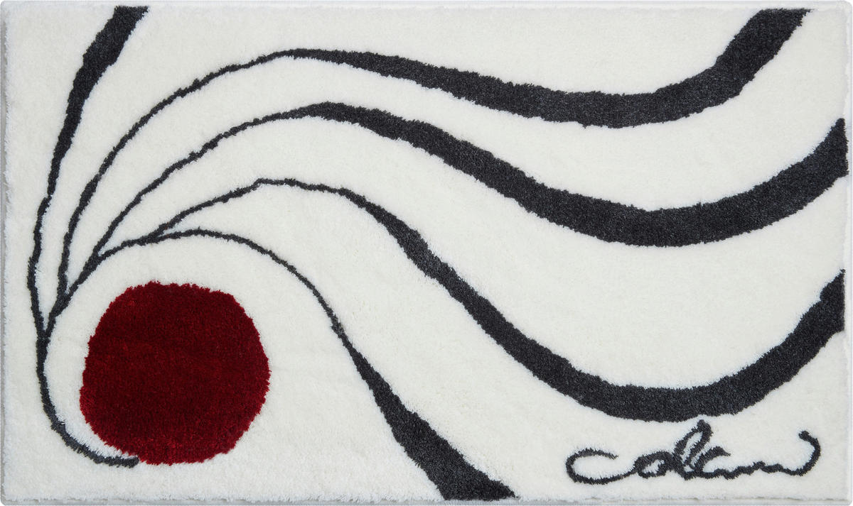 BADTEPPICH Colani 18 Weiß 60/100 cm  - Weiß, Basics, Kunststoff/Textil (60/100cm) - Grund