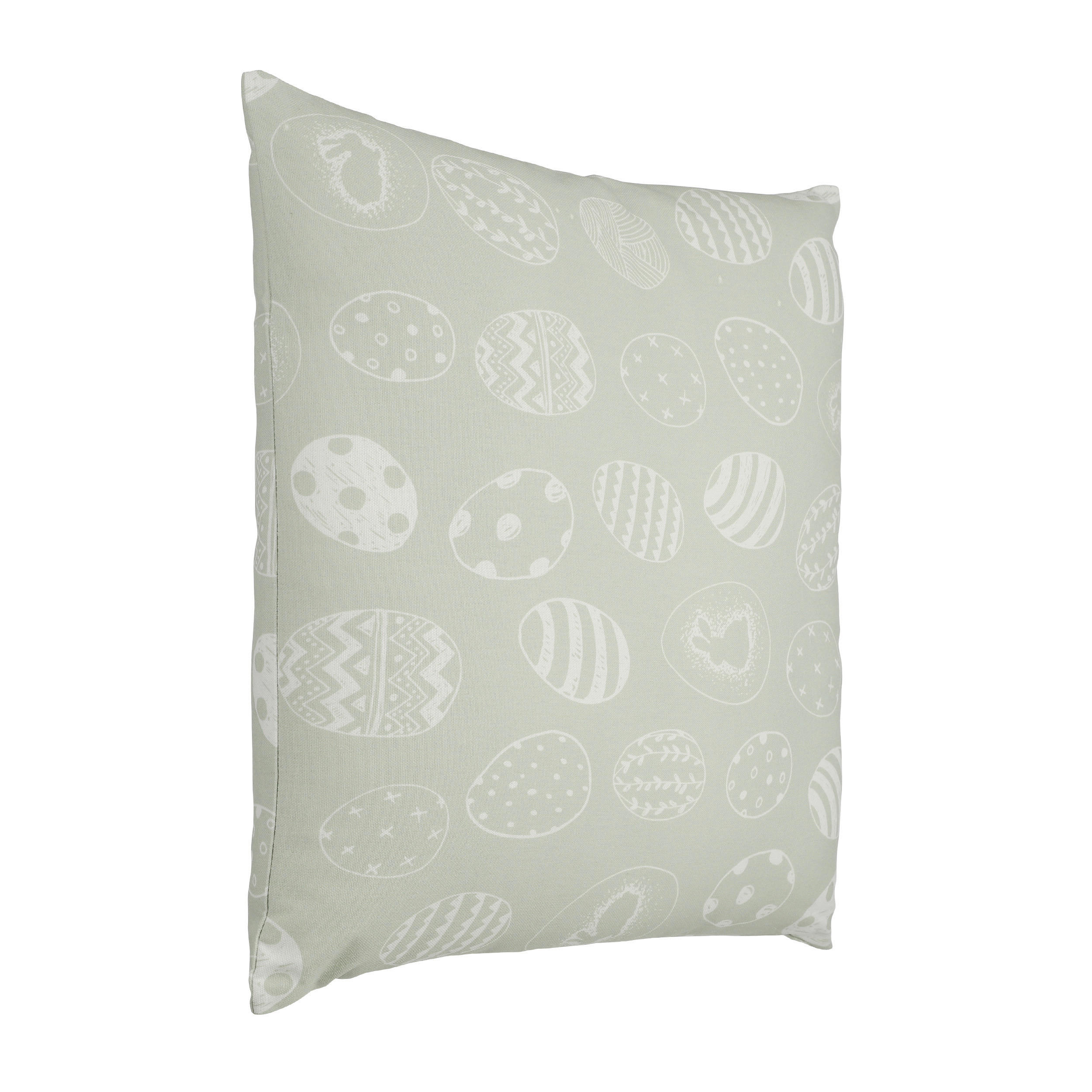 ZIERKISSEN  45/45 cm   - Weiß/Grün, Basics, Textil (45/45cm) - Eglo