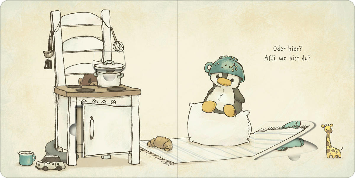 BUCH Wo ist mein Affi?  - Multicolor, Basics, Papier (17,5/17,5/1,3cm)