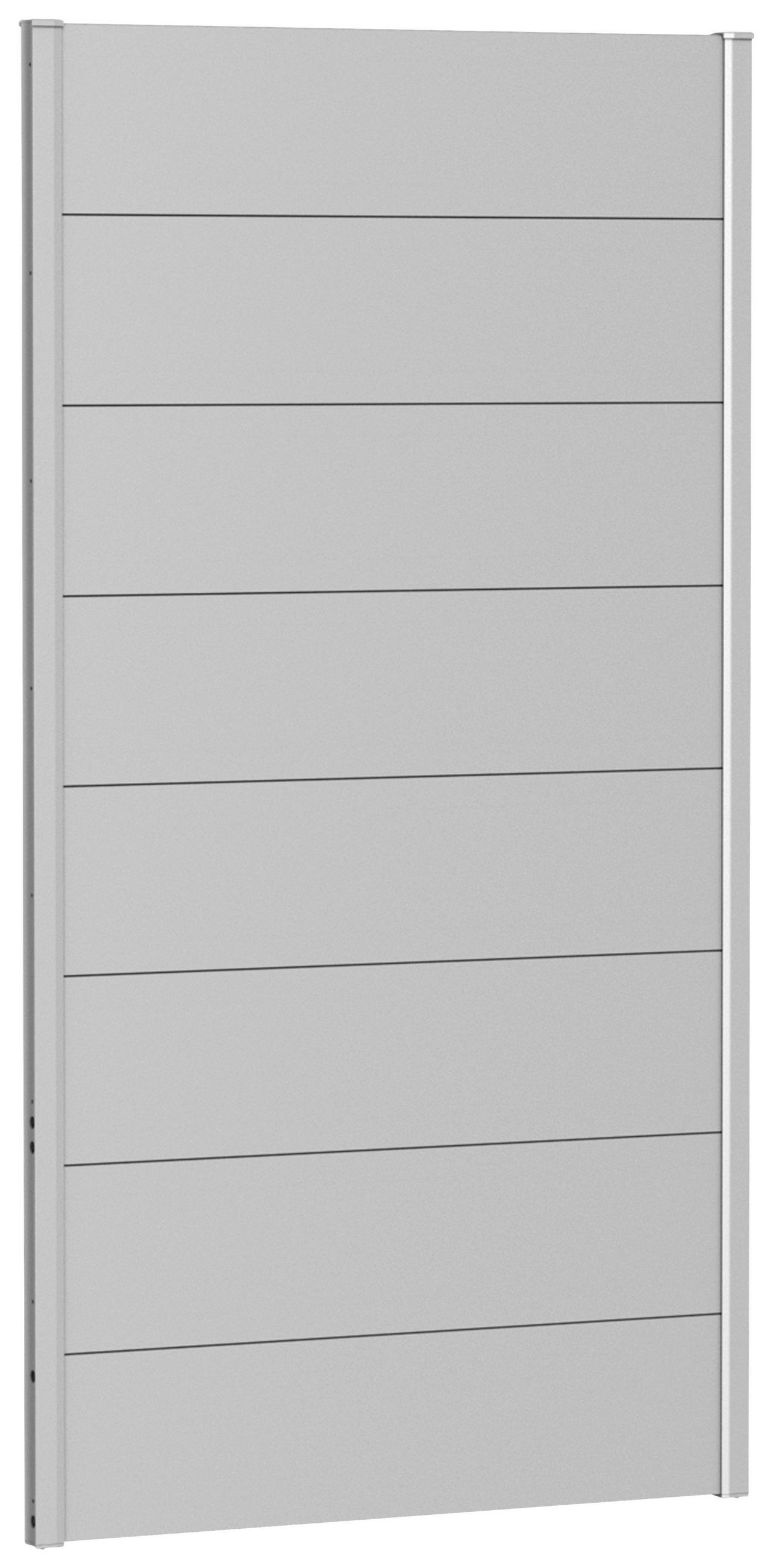 SICHTSCHUTZ - Silberfarben, Basics, Metall (96/182/4,4cm) - Biohort