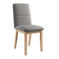 STUHL   Webstoff  Dunkelgrau  - Eichefarben/Dunkelgrau, KONVENTIONELL, Holz/Textil (47/91/44cm) - P & B