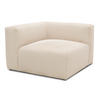 SOFAELEMENT in Cord, Mikrofaser Creme  - Creme/Schwarz, Design, Kunststoff/Textil (108/69/108cm) - MID.YOU