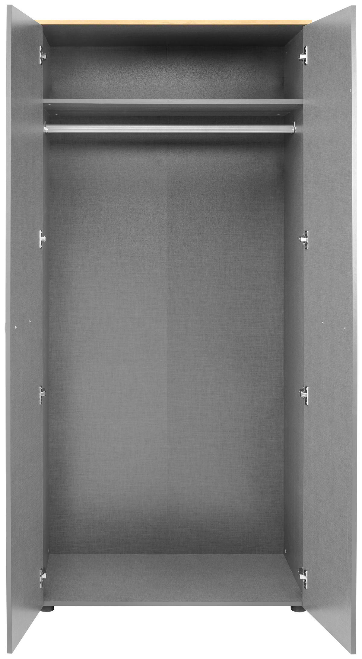 SKRIŇA DO IZBY PRE BÁBÄTKO - grafitová/dub artisan, Basics, kompozitné drevo/plast (90/195/60cm) - My Baby Lou