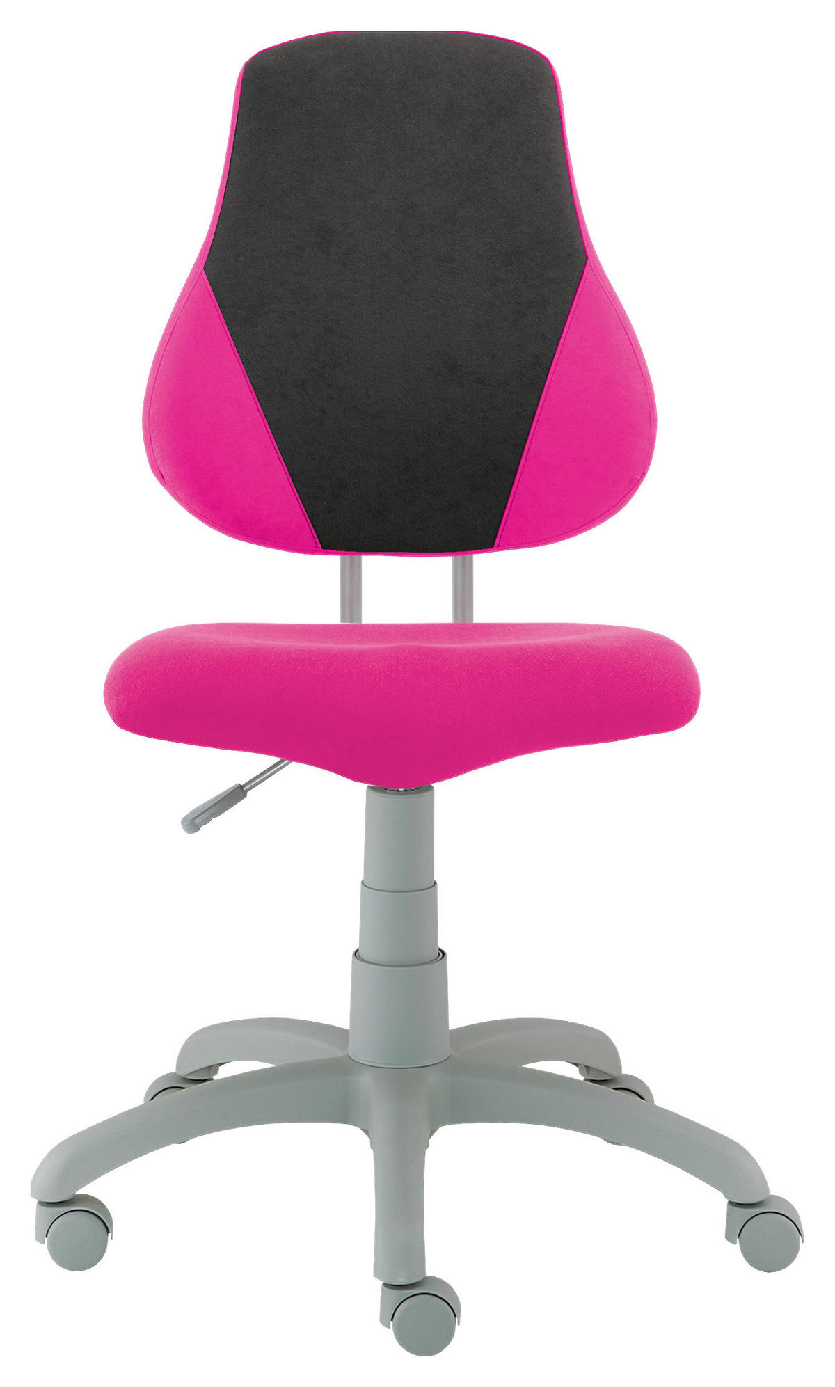 OTOČNÁ ŽIDLE PRO MLÁDEŽ, černá, pink - šedá/pink, Basics, textil/plast (46/84-106/64cm) - Xora