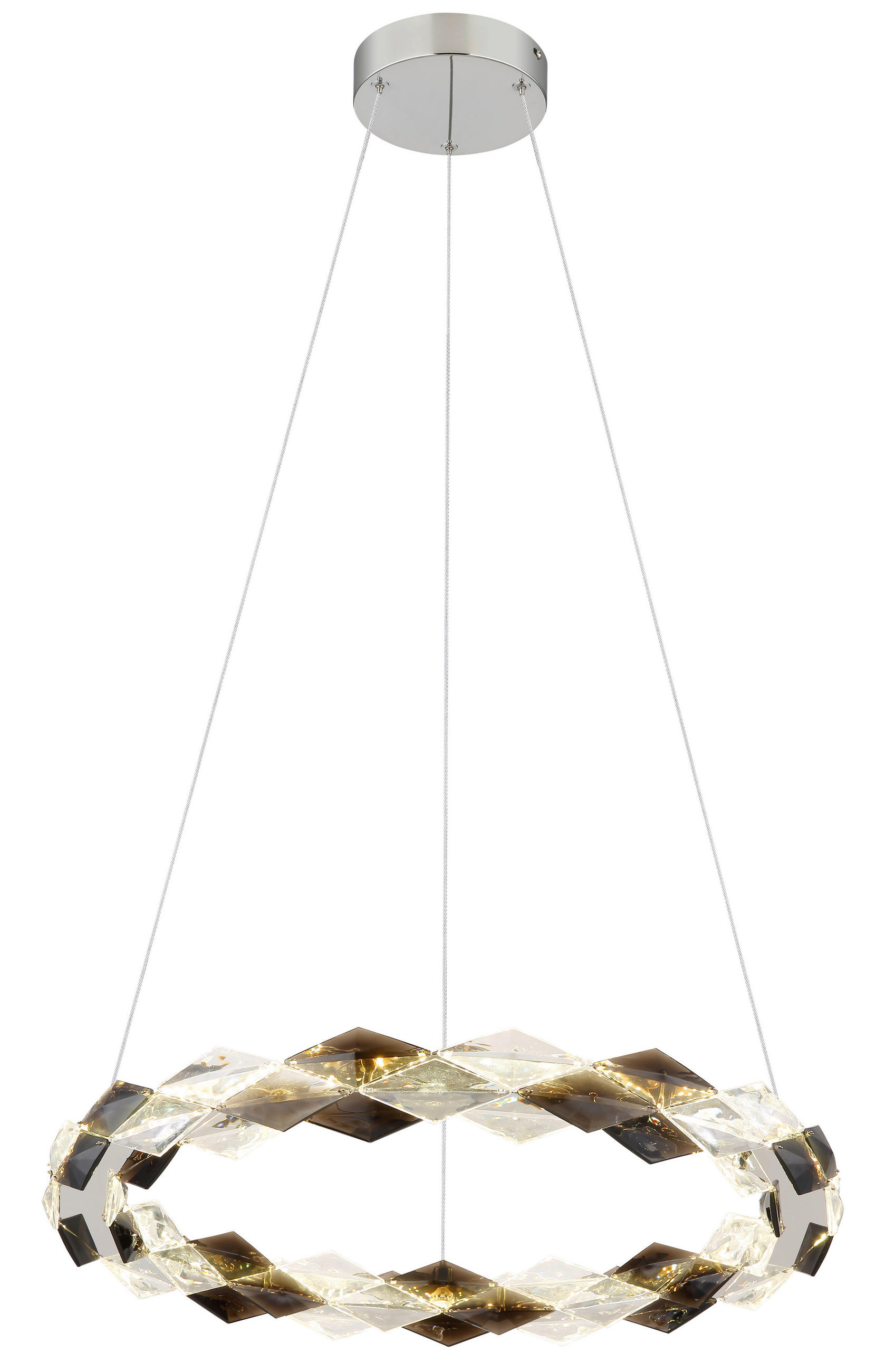 LED-HÄNGLAMPA 55/130 cm  - klar, Design, metall/plast (55/130cm) - Globo