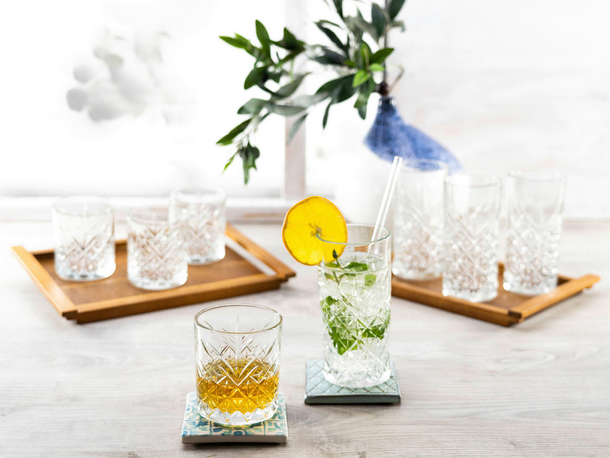 GLÄSERSET   - Klar, Basics, Glas (19/15/24cm) - Creatable