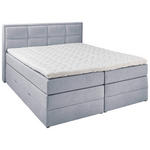 BOXSPRINGBETT 180/200 cm  in Hellgrau  - Hellgrau/Schwarz, KONVENTIONELL, Kunststoff/Textil (180/200cm) - Esposa