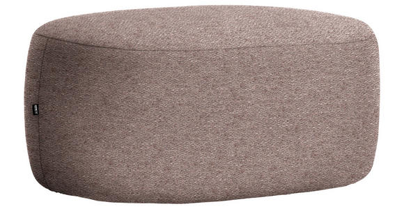 HOCKER in Textil Rotbraun  - Rotbraun/Schwarz, MODERN, Kunststoff/Textil (88/43/66cm) - Hom`in