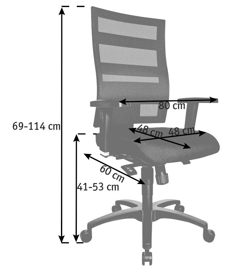 FORGÓSZÉK  feszített neccháló, mikroszál fekete  - fekete, Design, műanyag/textil (48/96-114/48cm) - Topstar
