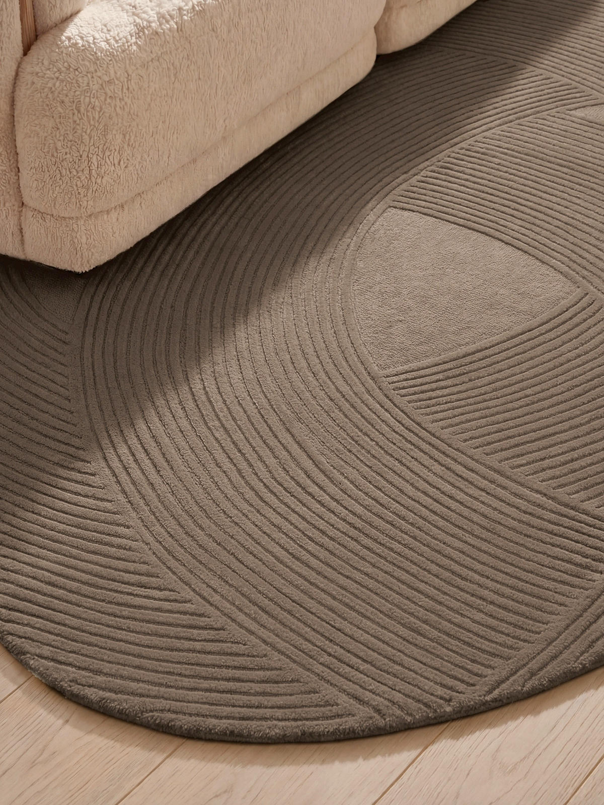WOLLTEPPICH 160/230 cm Kensington Braun organisch  - Braun, Basics, Textil (160/230cm) - Ted Baker
