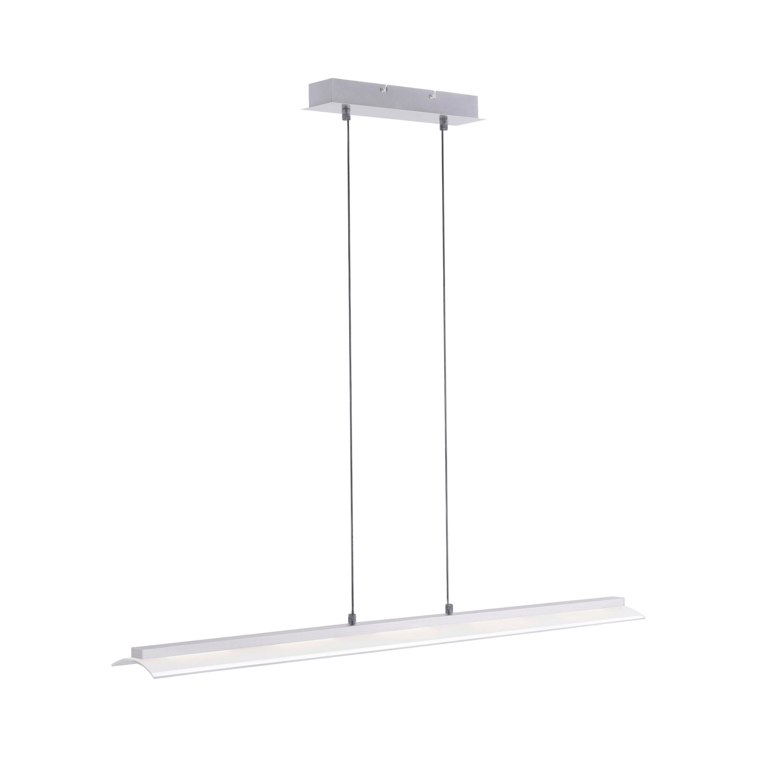 LED-DECKENLEUCHTE 100/8,0/120 cm    - Edelstahlfarben, Design, Glas/Kunststoff (100/8,0/120cm)