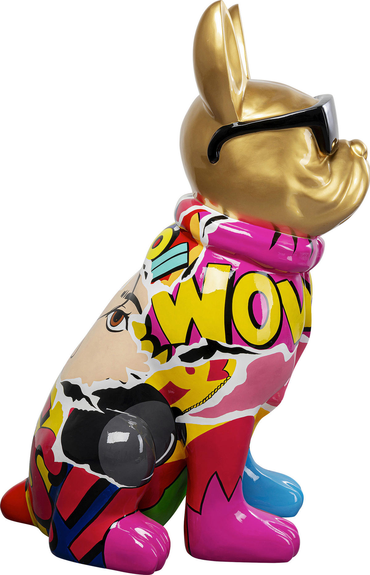 DEKOHUND - Blau/Pink, Design, Kunststoff (24/49/8cm) - Kare-Design