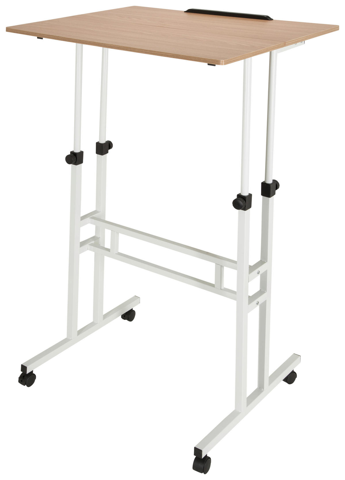 SCHREIBTISCH  in Weiß, Eichefarben  - Eichefarben/Weiß, Basics, Holzwerkstoff/Kunststoff (120/82-128/60cm) - MID.YOU