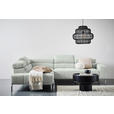ECKSOFA Grau Flachgewebe  - Chromfarben/Grau, KONVENTIONELL, Textil/Metall (224/282cm) - Hom`in