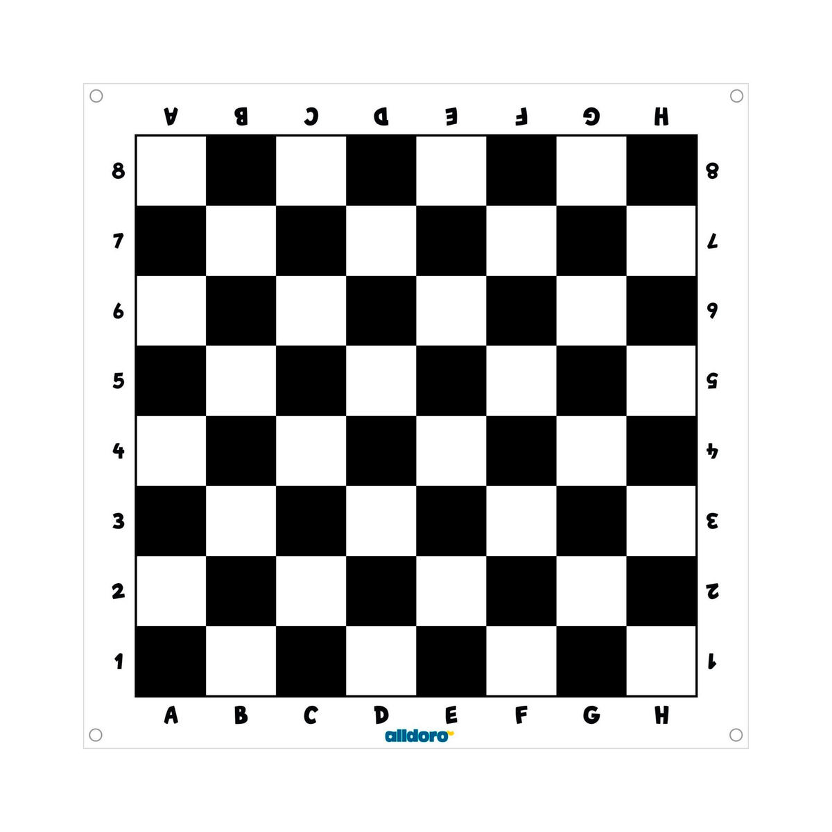 OUTDOORSPIEL XXL Schach 160/160 cm Schwarz, Weiß  - Schwarz/Weiß, Basics, Kunststoff/Textil (160/160cm) - alldoro