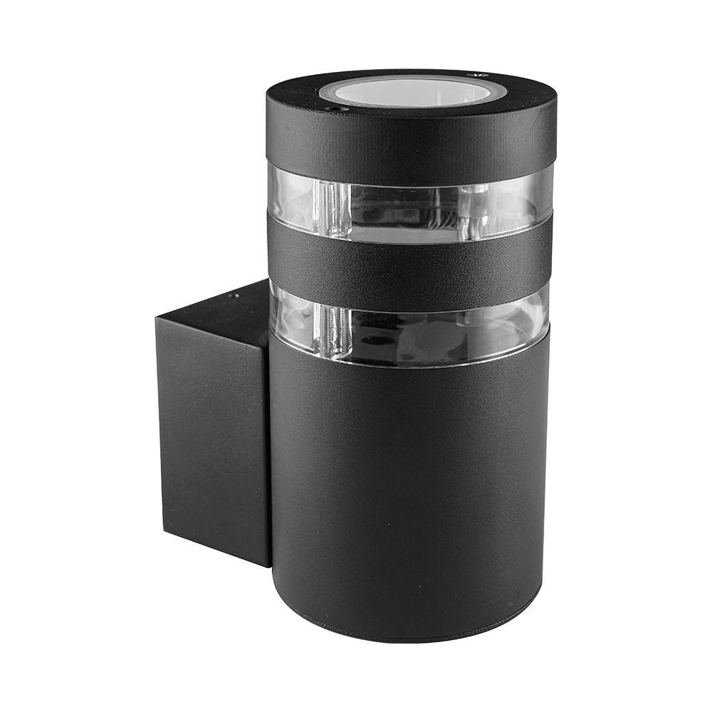 APLICĂ DE EXTERIOR - străveziu/negru, Basics, plastic/metal (13/17/9cm)