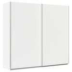SCHWEBETÜRENSCHRANK  in Weiß  - Alufarben/Weiß, KONVENTIONELL, Holzwerkstoff/Metall (225/210/62cm) - Xora