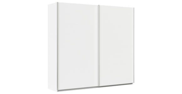 SCHWEBETÜRENSCHRANK  in Weiß  - Alufarben/Weiß, KONVENTIONELL, Holzwerkstoff/Metall (225/210/62cm) - Xora