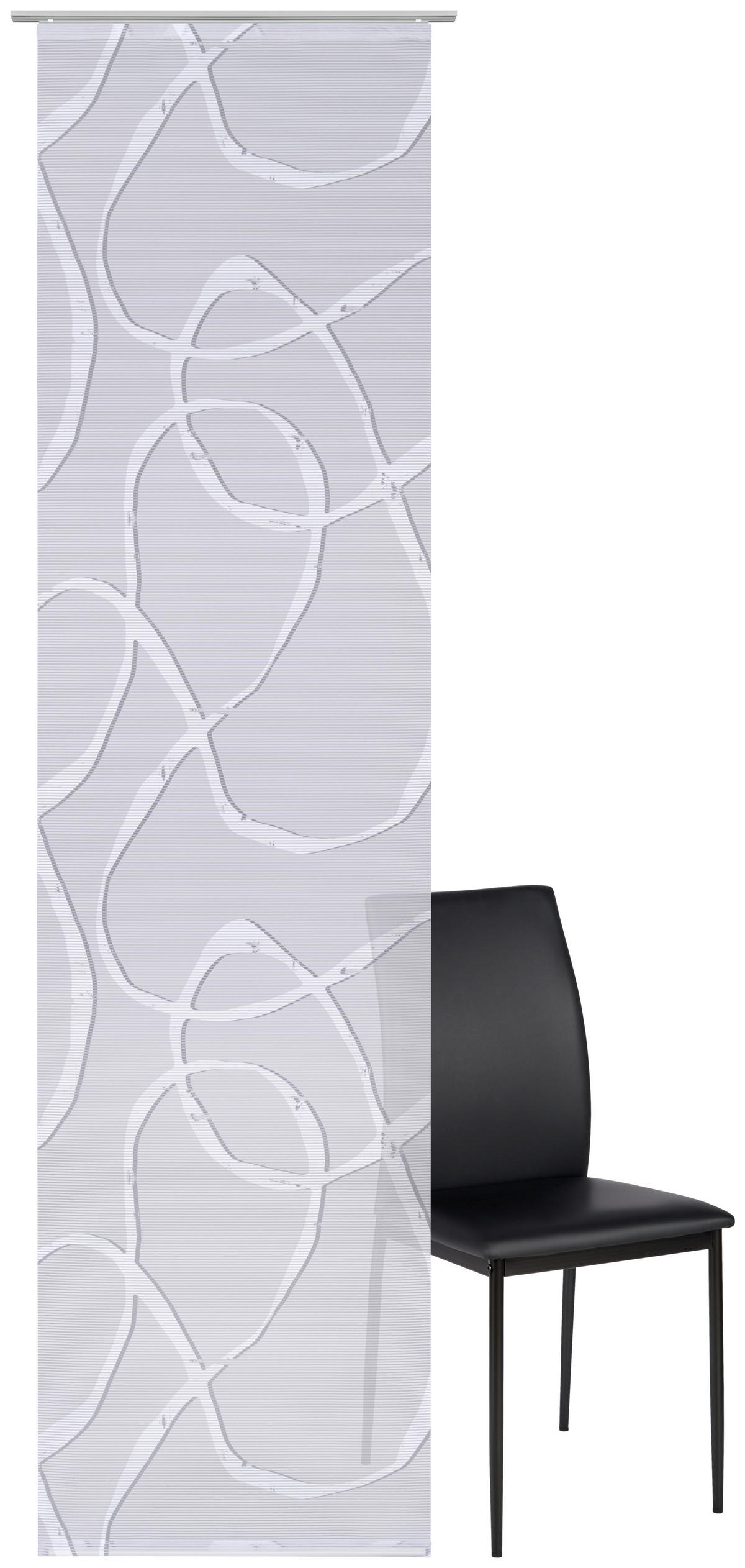 FLÄCHENVORHANG   halbtransparent   60/245 cm  - Hellgrau, Basics, Textil (60/245cm) - Novel