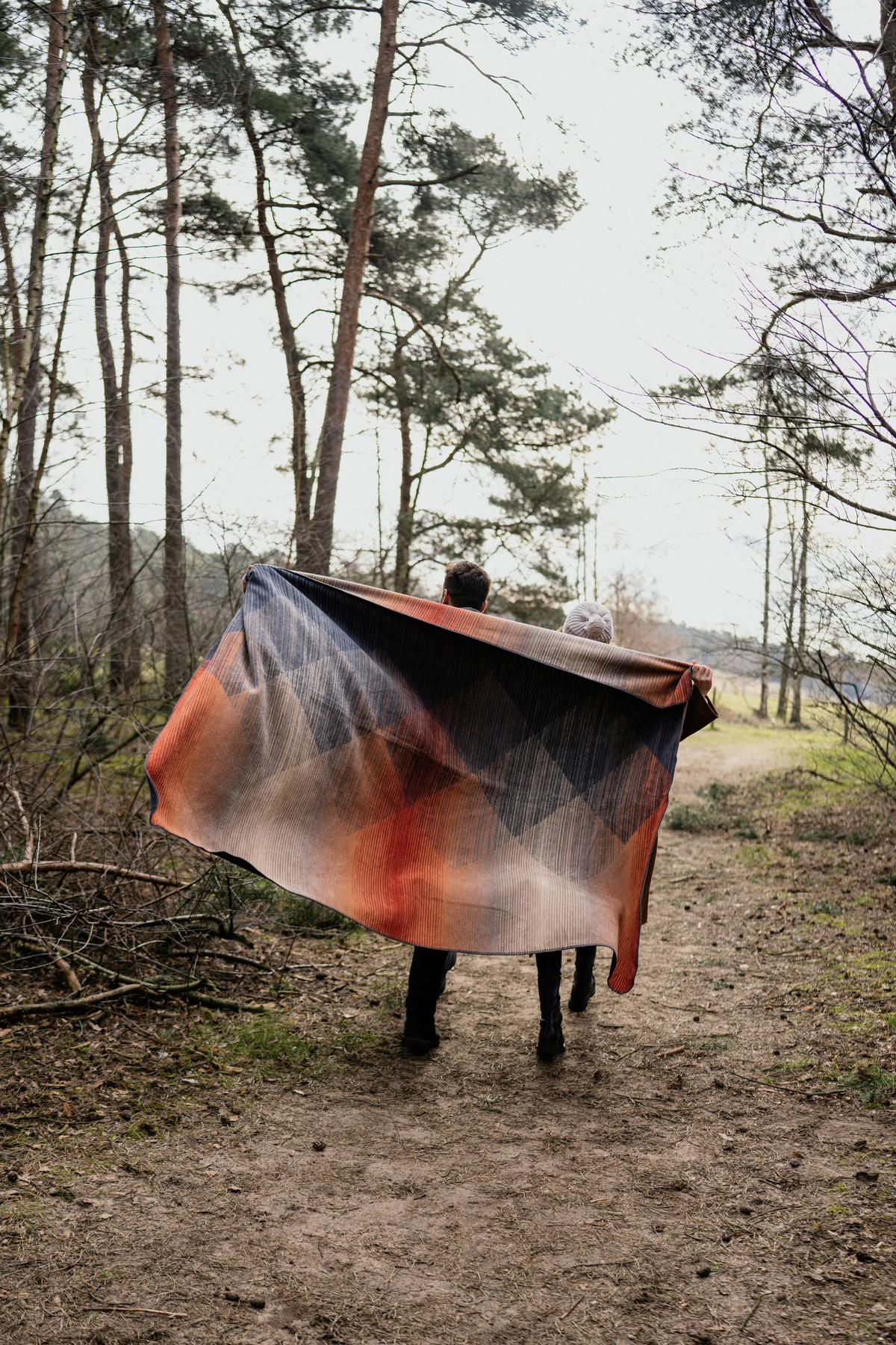 DEKORATIVNA ODEJA 150/200 cm antracit, oranžna  - oranžna/antracit, Basics, tekstil (150/200cm) - Novel