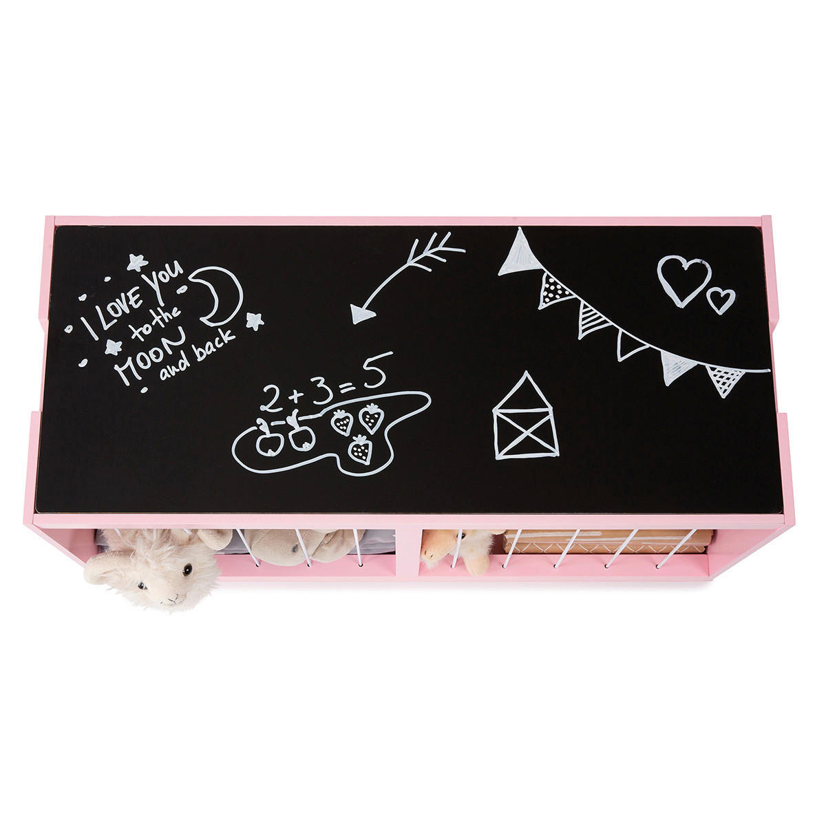 AUFBEWAHRUNGSBOX    70/30/37 cm  - Goldfarben/Rosa, Basics, Holz/Holzwerkstoff (70/30/37cm) - MUSTERKIND