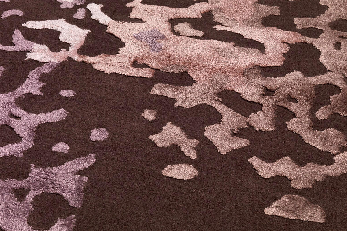 FLACHWEBETEPPICH Wohnzimmer 170/240 cm Rosa, Dunkelgrau rechteckig  - Dunkelgrau/Rosa, Basics, Textil (170/240cm) - Kayoom