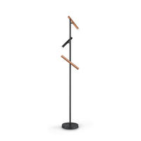 STOJACIA LED LAMPA, 30/150 cm  - čierna/biela, Konventionell, kov/plast (30/150cm) - Musterring