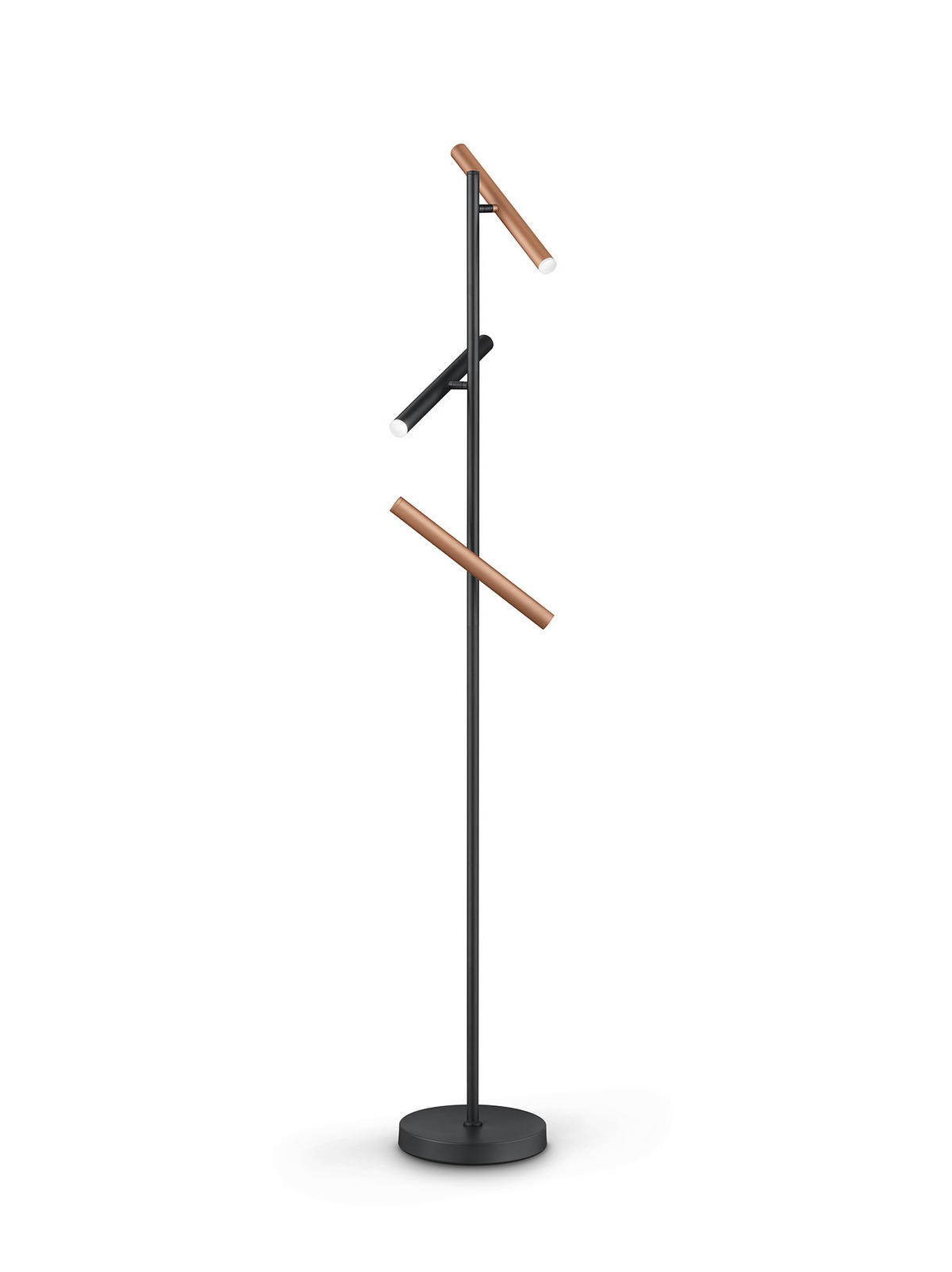 STOJACIA LED LAMPA, 30/150 cm  - čierna/biela, Konventionell, kov/plast (30/150cm) - Musterring