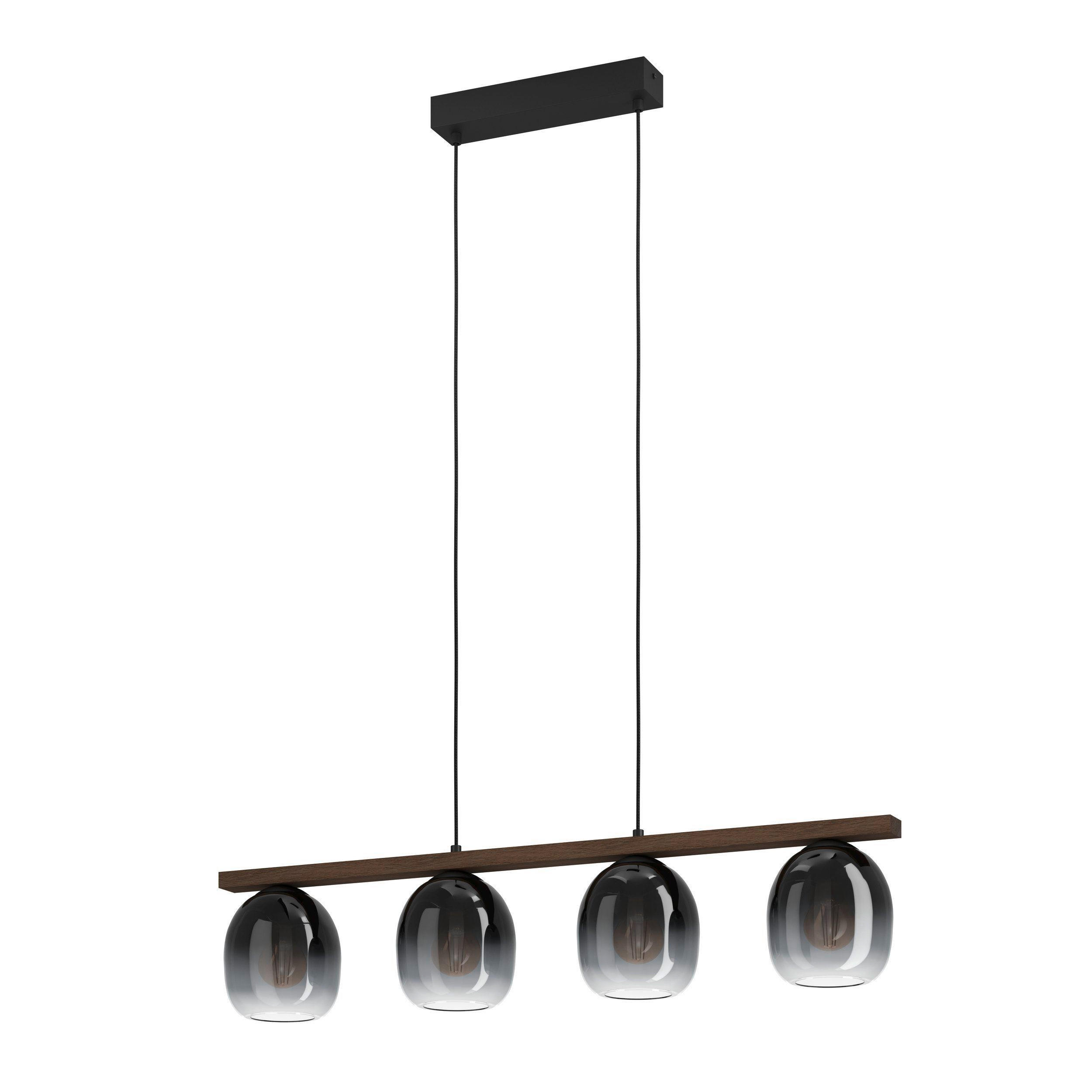 HÄNGLAMPA 88/14.5/110 cm  - klar/svart, Basics, metall/glas (88/14.5/110cm)