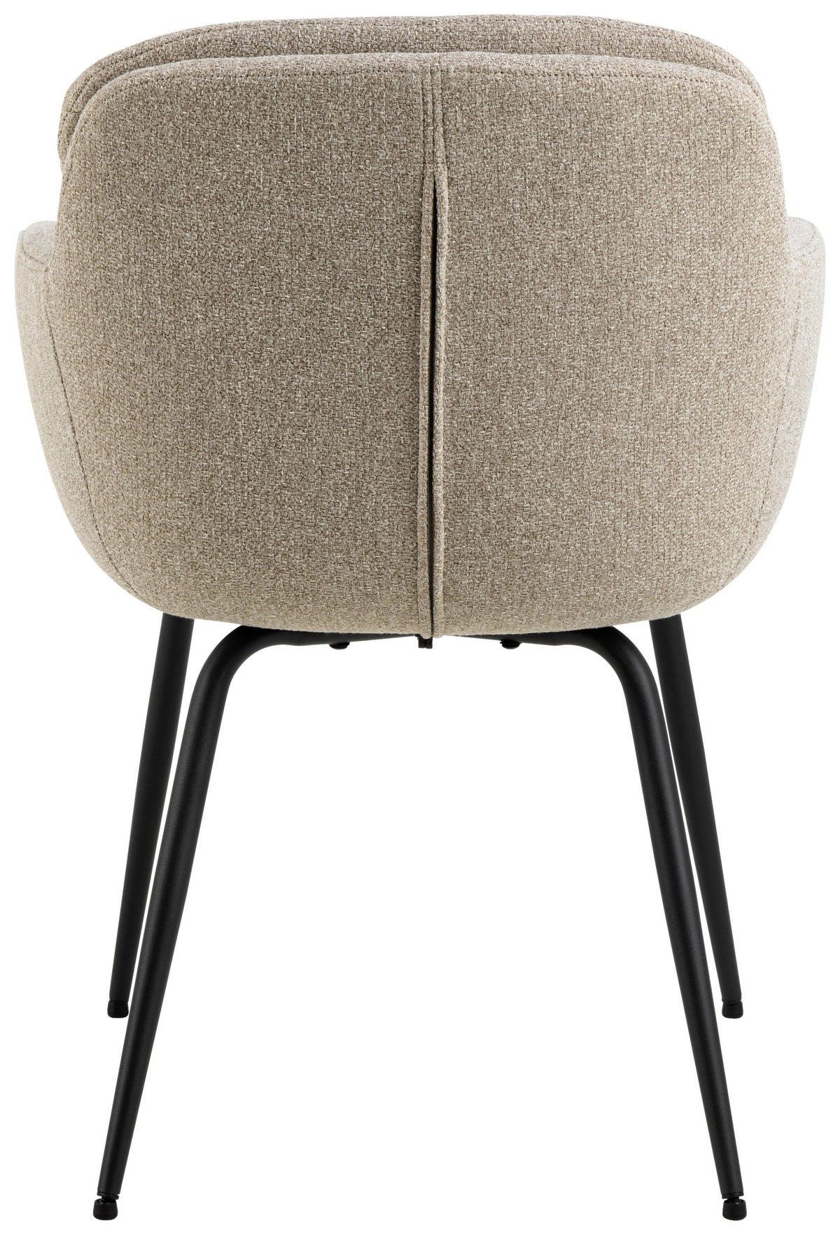 ARMLEHNSTUHL  in Struktur  - Beige/Schwarz, Design, Textil/Metall (58/84/59cm) - MID.YOU