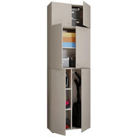 MEHRZWECKSCHRANK 70/223/39 cm  - Schwarz/Grau, Modern, Holzwerkstoff/Kunststoff (70/223/39cm) - MID.YOU