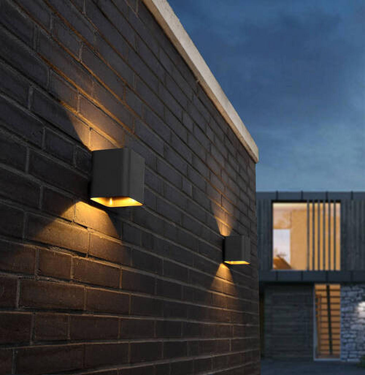 LED-AUßENLEUCHTE 9,7/11/11 cm   - Anthrazit, Design, Metall (9,7/11/11cm)