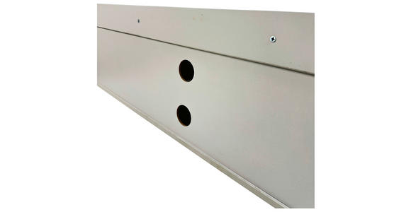 LOWBOARD SNOW in 180/54/40 cm - Eichefarben/Grau, Design, Holzwerkstoff/Metall (180/54/40cm) - Xora