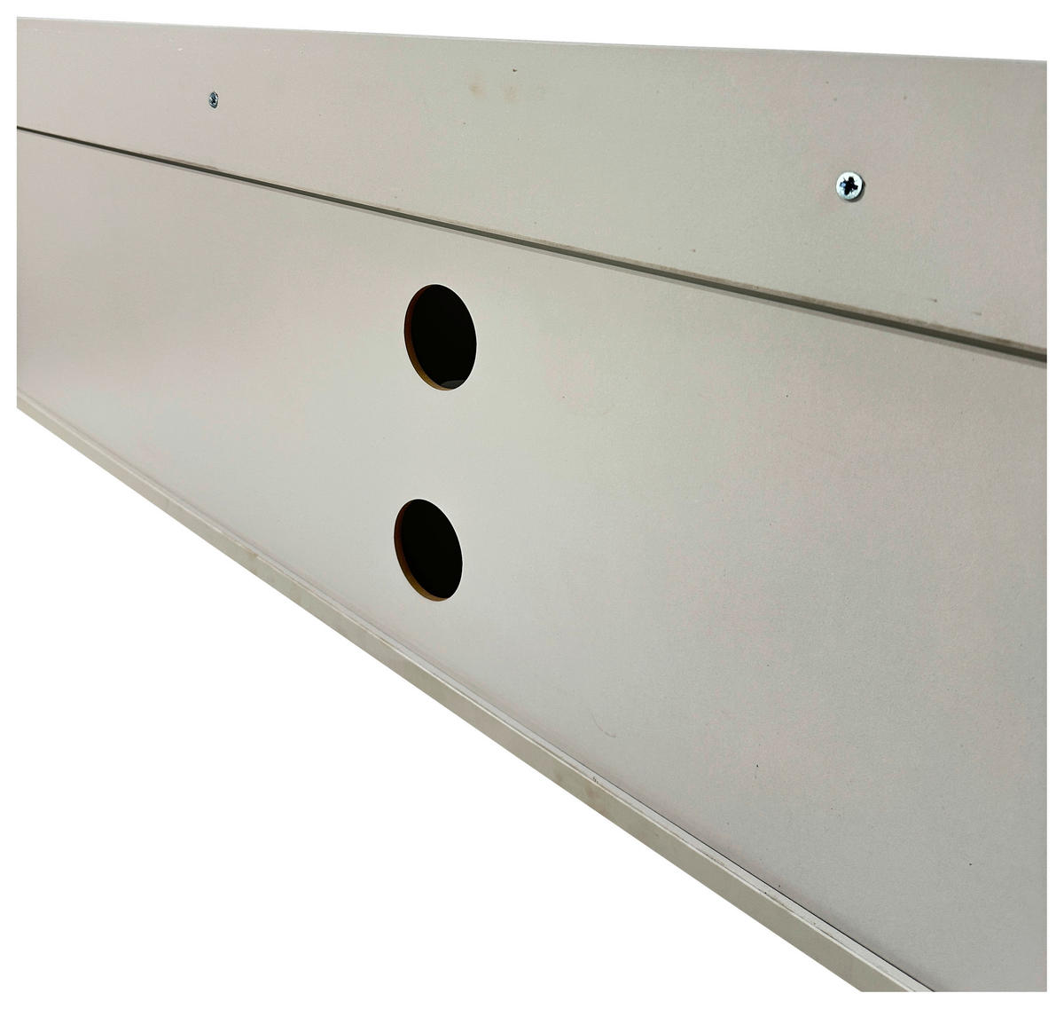 LOWBOARD SNOW  in 180/54/40 cm  - Eichefarben/Hellgrau, Design, Holzwerkstoff/Metall (180/54/40cm) - Xora