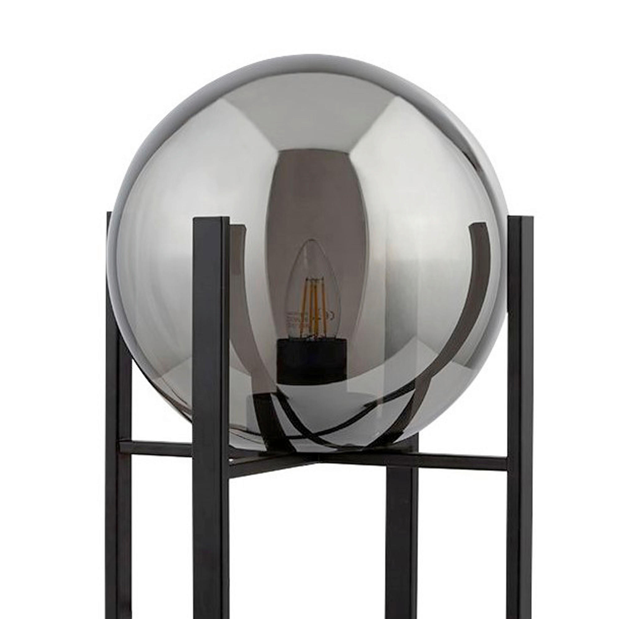 TISCHLEUCHTE Amsterdam 28/43 cm   - Schwarz, MODERN, Glas/Metall (28/43cm) - Searchlight