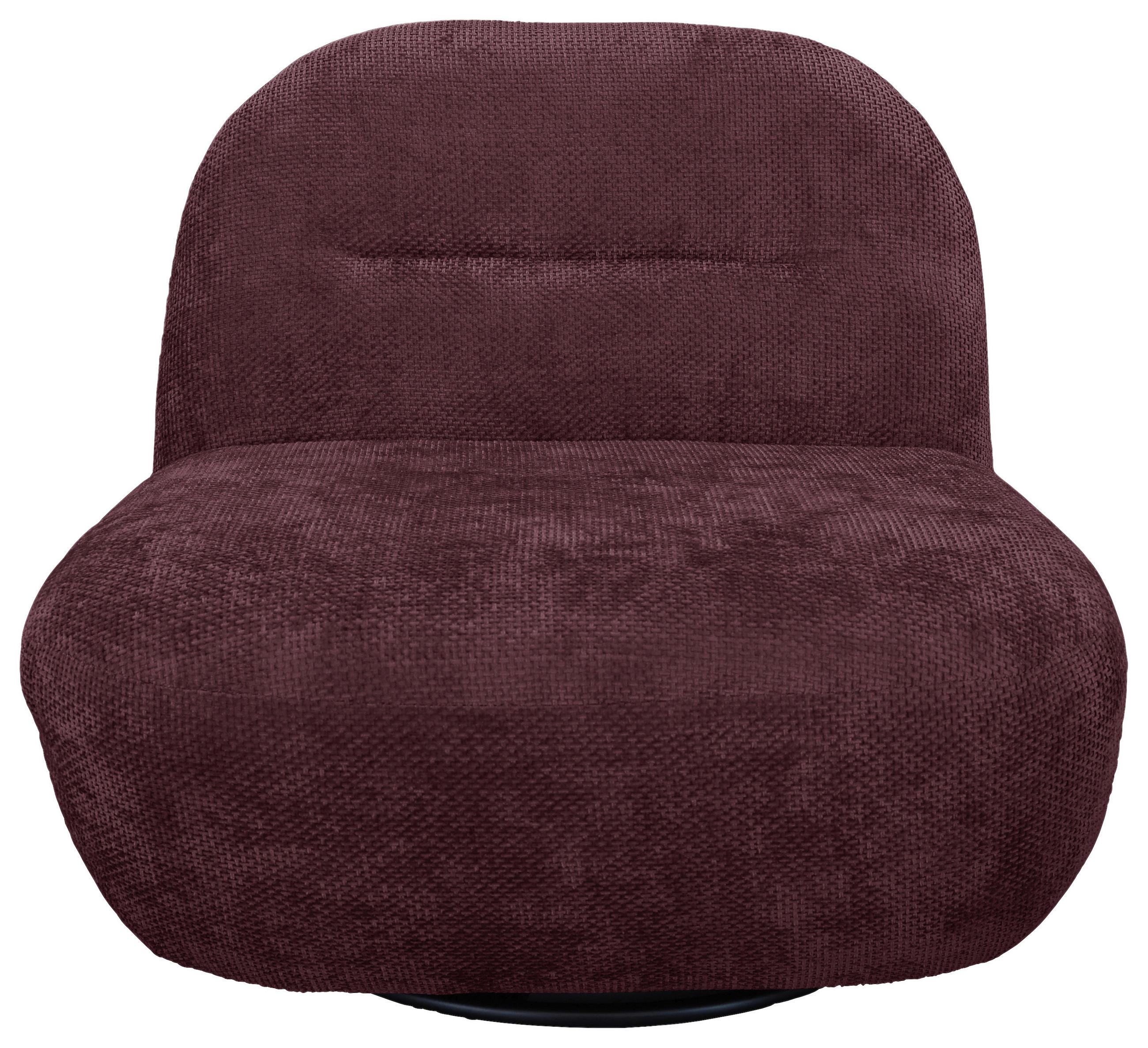 SESSEL in Struktur Bordeaux  - Bordeaux/Schwarz, Basics, Textil/Metall (85/74/85cm) - Livetastic