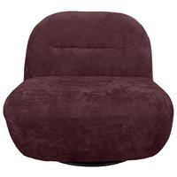 SESSEL in Struktur Bordeaux  - Bordeaux/Schwarz, Basics, Textil/Metall (85/74/85cm) - Livetastic