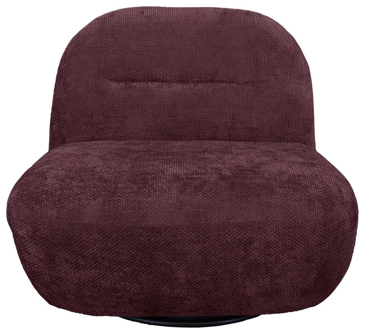 SESSEL in Struktur Bordeaux  - Bordeaux/Schwarz, Basics, Textil/Metall (85/74/85cm) - Livetastic