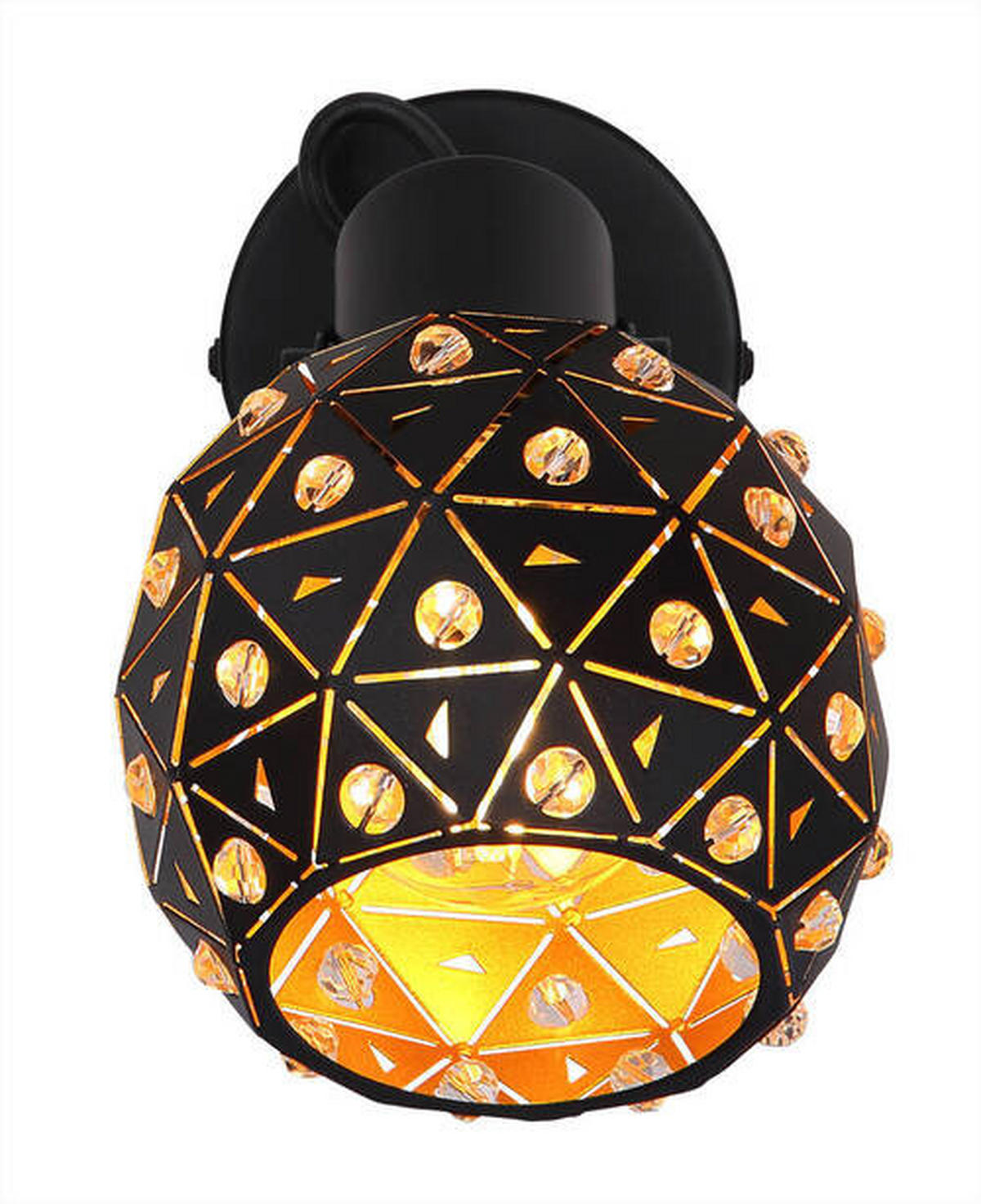 REFLEKTOR  Jodie   12/23/18,5 cm          - zlate barve/črna, Basics, kovina/steklo (12/23/18,5cm) - Globo