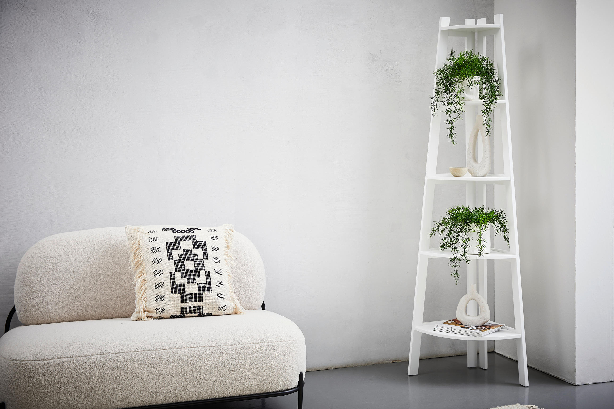 ECKREGAL in 40/180/40 cm Weiss  - Weiss, Basics, Holzwerkstoff (40/180/40cm) - Carryhome