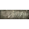 METALLBILD Abstraktes 180/55 cm  - Silberfarben, Trend, Metall (180/55cm) - Monee