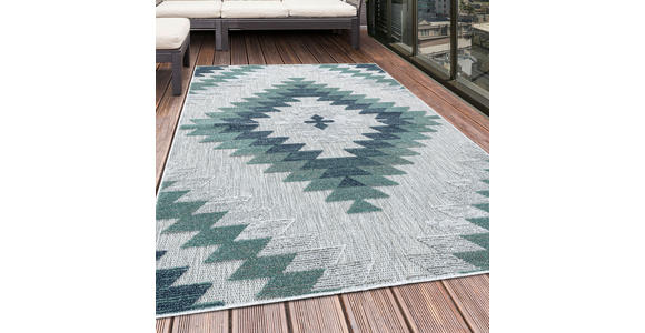 FLACHWEBETEPPICH 140/200 cm Bahama Blau  - Blau, Design, Textil (140/200cm) - Novel